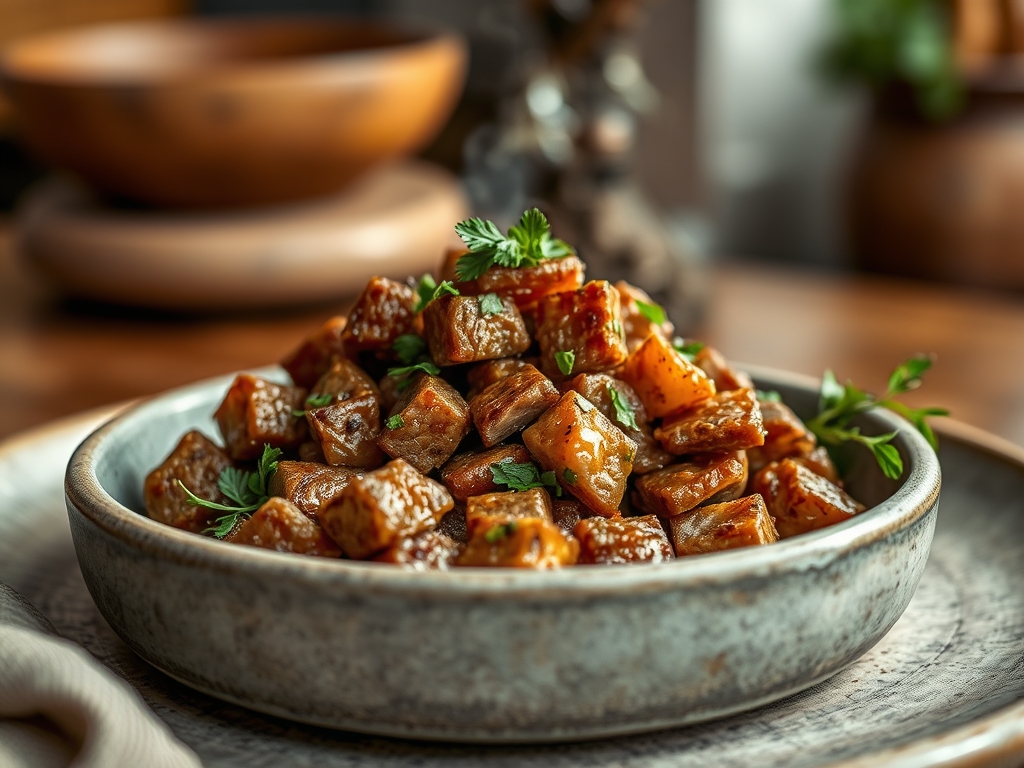 Freshly prepared diced beef recipes