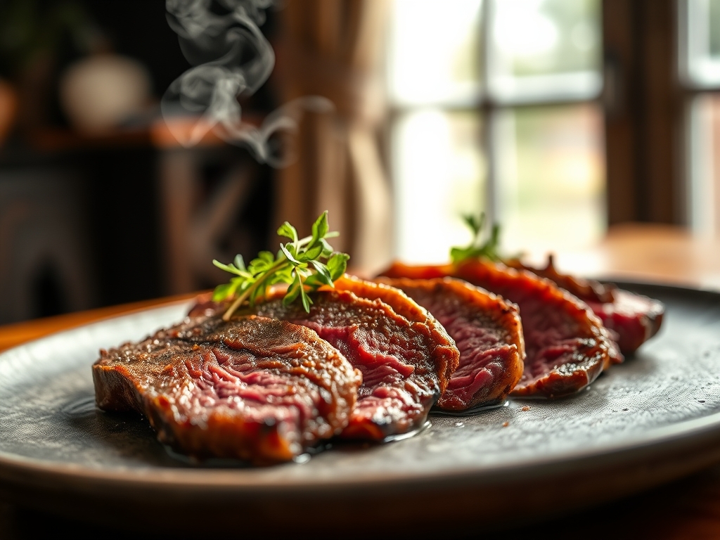 Freshly prepared dry aged beef recipes