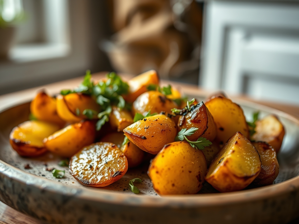 Freshly prepared easy roasted potato recipes