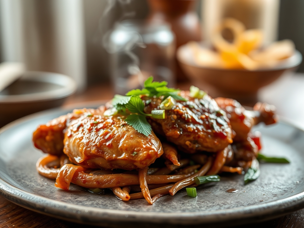 Freshly prepared hunan chicken recipes