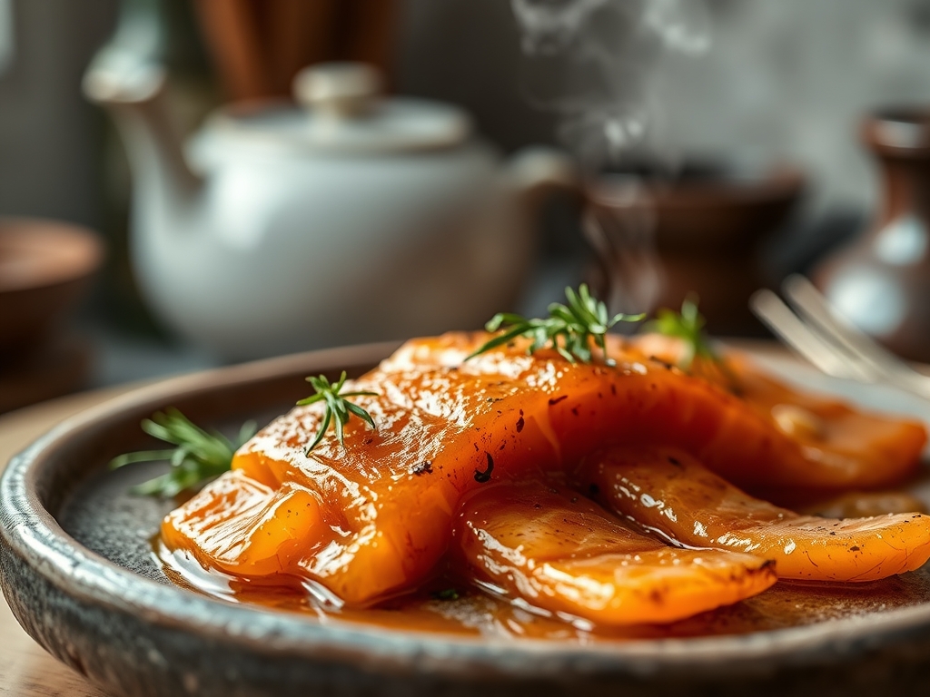 Freshly prepared pickled salmon recipes