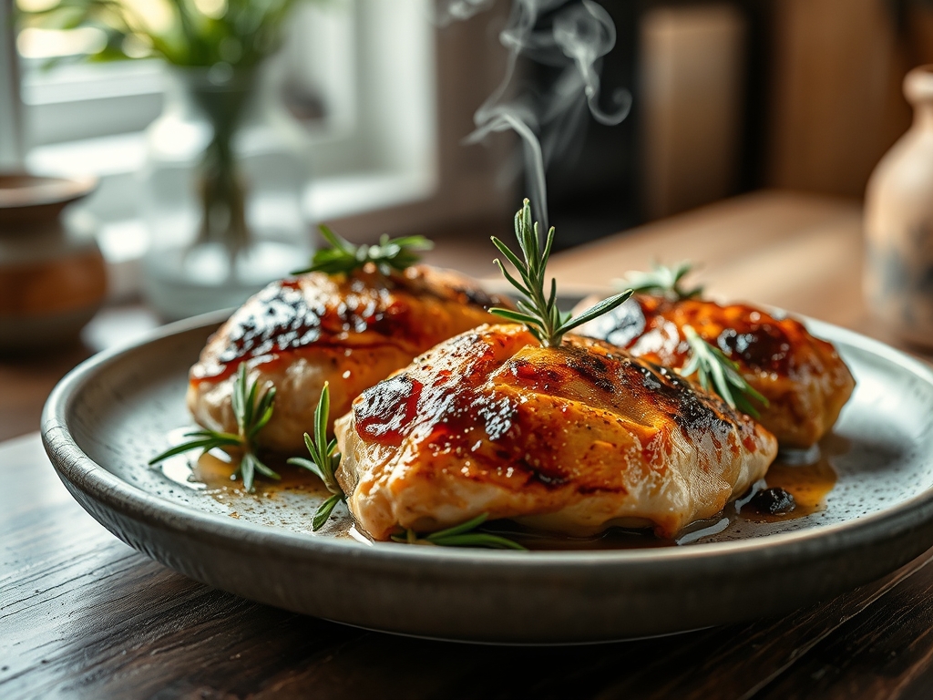 Freshly prepared rosemary and chicken recipes