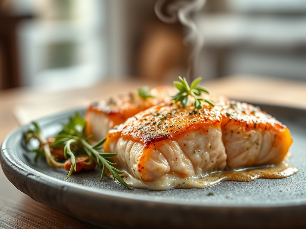 Freshly prepared salmon recipes parmesan