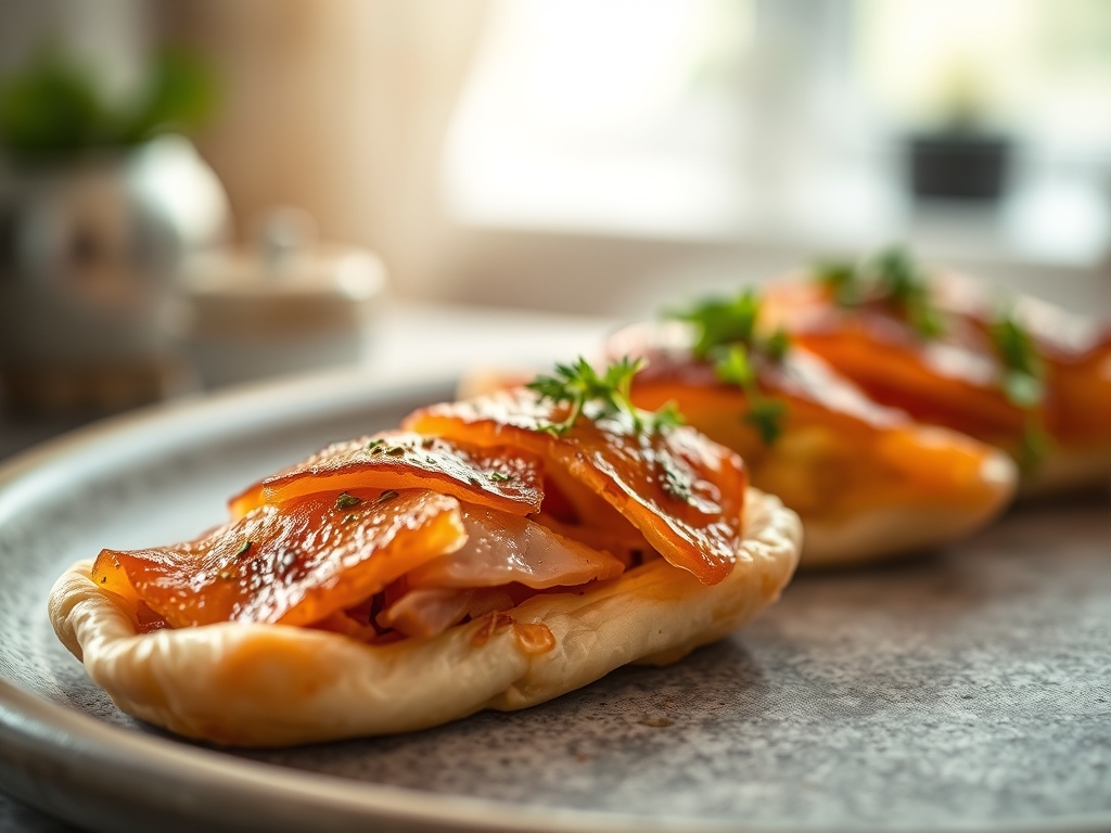 Freshly prepared salmon recipes puff pastry