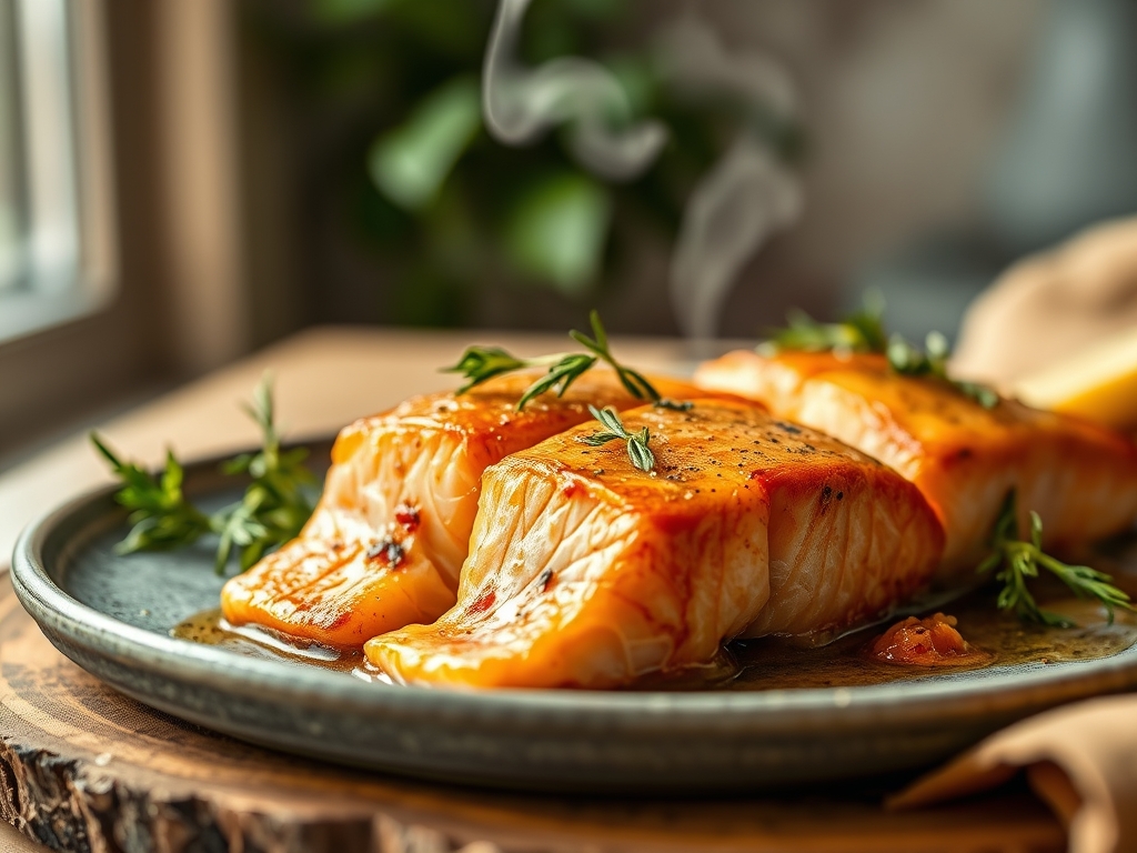 Freshly prepared winter salmon recipes